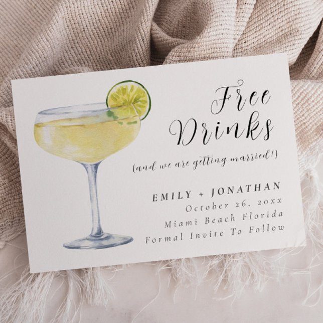 Convite Foto Mínima Engraçado Casamento Salve A Data (Criador carregado)