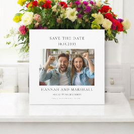 Convite Foto mínima simples salvar data