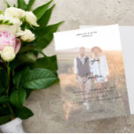 Convite Foto Moderna 11 Casamento Vertical<br><div class="desc">Coloque seus convidados no clima para seu casamento com sua Foto Moderna 11 Convites Verticais de Casamento. Convites exclusivos,  usando sua própria foto.</div>