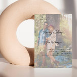 Convite Foto Moderna 12 Casamento Vertical<br><div class="desc">Coloque seus convidados no clima para seu casamento com sua Foto Moderna 12 Convites Verticais de Casamento. Convites exclusivos,  usando sua própria foto.</div>