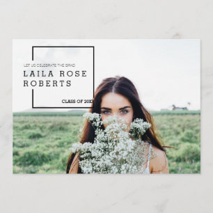 Convite Foto moderna da celebração da graduação do