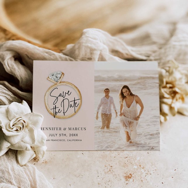 Convite Foto Moderna Salva a Data (Criador carregado)