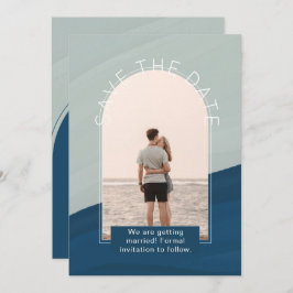 Convite Foto Moderna Salva O Casamento De Datas