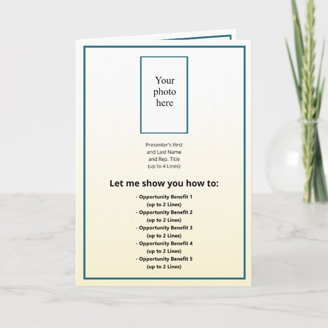 Convite Foto MT Sapphire/Dourada Tint Gradi. BOM Híbrido (Frente)