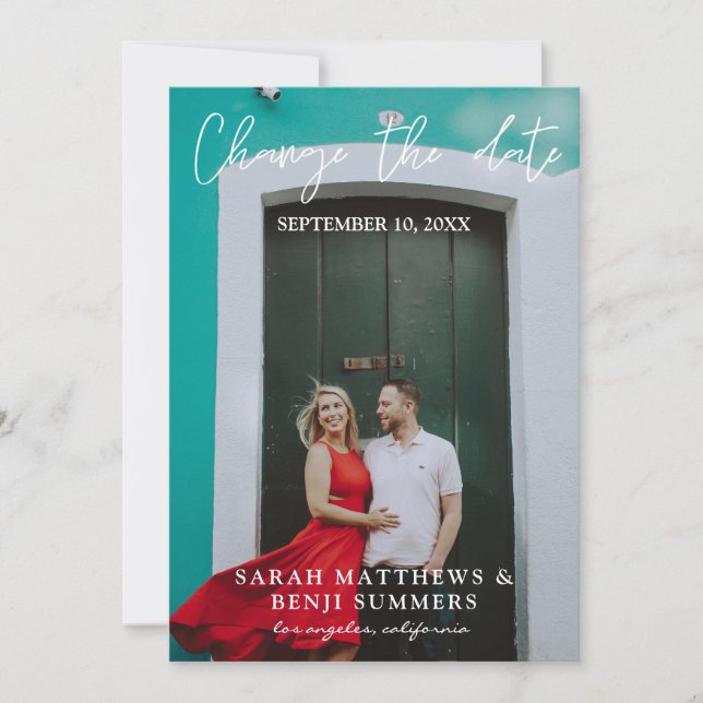 Convite Foto - Mudar a Data (Frente)