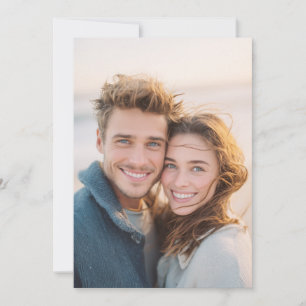 Convite Foto Natural Azul Alegre