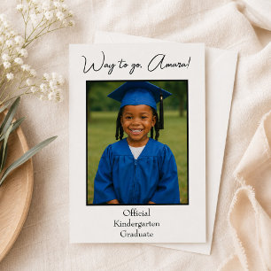 Convite Foto Oficial de Graduado do Jardim de Infância