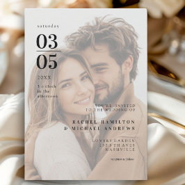 Convite Foto Ousada de Casamento Tendência
