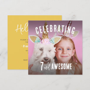 Convite Foto Personalizada Aniversário