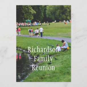 Convite Foto Personalizada Da Família De Reunião Famosa