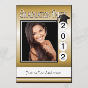 Convite Foto personalizada da Festa de formatura moderna D