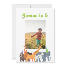 Foto personalizada de Festa de aniversário animal