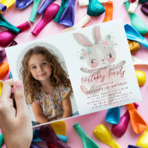 Foto Personalizada Do Bunny Ballerina, Rosa, Anive