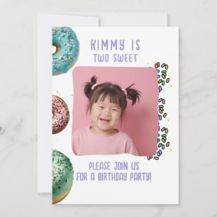 Convite Foto Personalizada - Dois Sprinkles de Festa de se