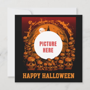CONVITE FOTO PERSONALIZADA FELIZ HALLOWEEN OCASION