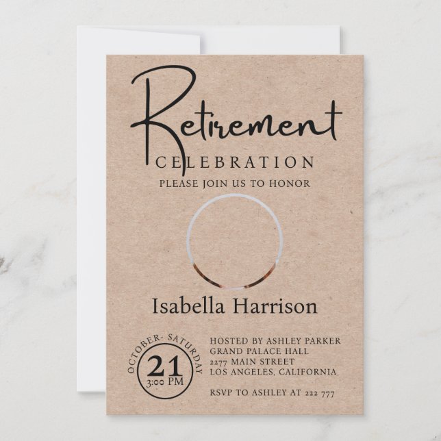 Convite Foto personalizada na reforma de fundo do papel (Frente)