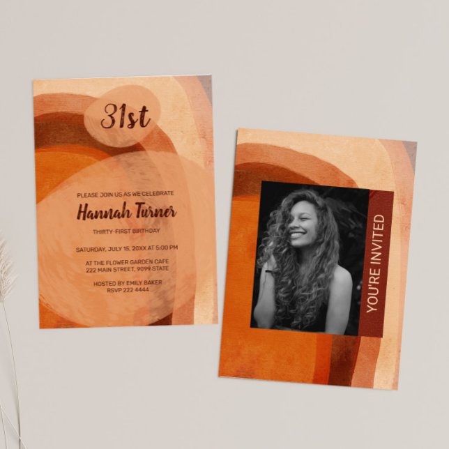 Convite Foto Personalizada Pintada Em Segundo Plano, Anive (Criador carregado)