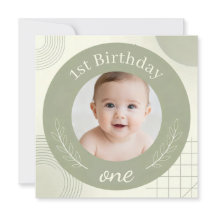Foto Personalizada Primeiro Aniversário - Sage Per