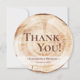 Convite Foto Personalizada Rustic Weding Wood Grain Obriga