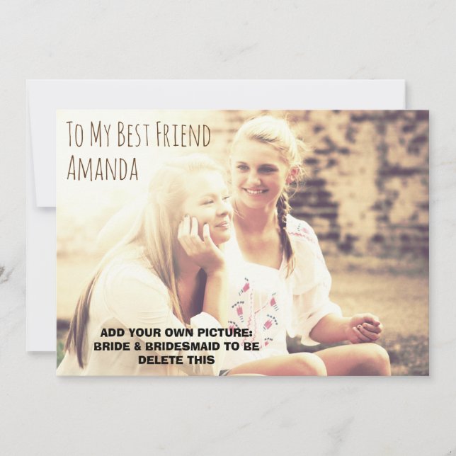 Convite Foto personalizada ser minha (Frente)