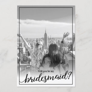 Convite Foto Personalizada Você Será Minha Porta-Voz