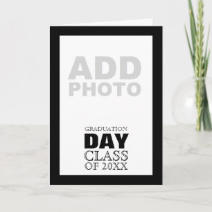 Convite Foto personalizável de classe de dia de gradação