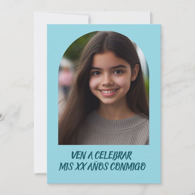 Convite Foto Personidación de Cumpleños (Frente)