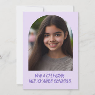 Convite Foto Personidación de Cumpleños