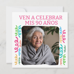 Convite Foto Personuno Mis 90 Afiesta