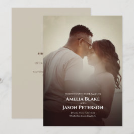 Convite Foto Pessoal | Casamento Simples