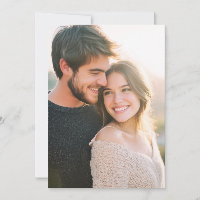 Convite Foto Realista Bege Alegre (Frente)