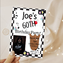 Convite Foto Retroativa Aniversário de Qualquer Idade, 195