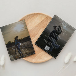 Convite Foto Romântica Casamento de Foto Todos em um