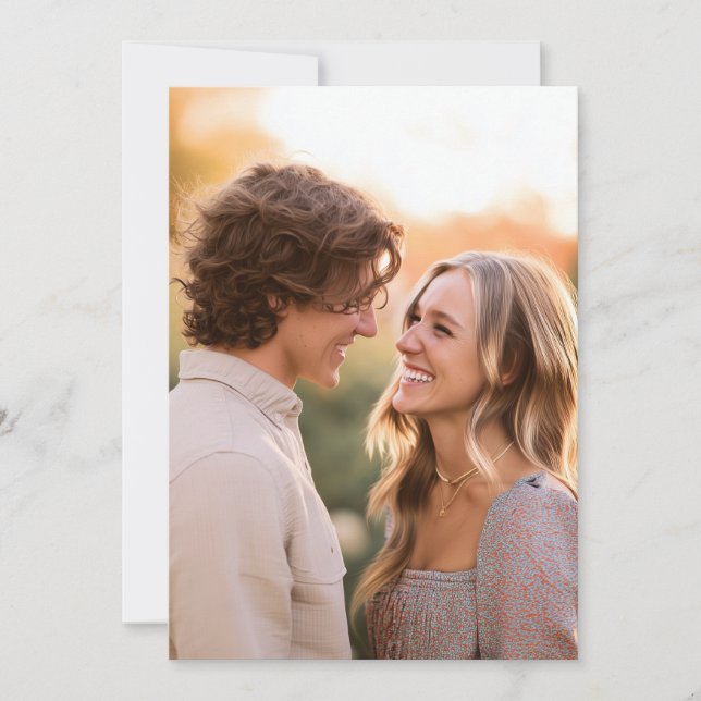 Convite Foto Romântica e Alegre da Terra (Frente)