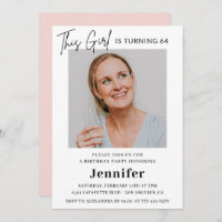 Foto rosa moderna Elegante 64 anos