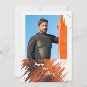 Convite Foto Rust Grunge