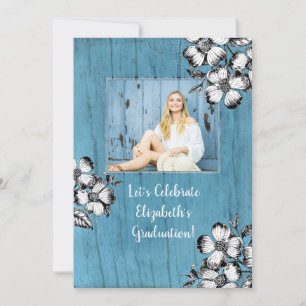 Convite Foto rústica do formando da festa de formatura da