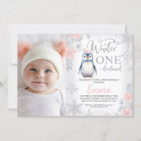 Foto Silver Penguin Winter Onederland Birthday