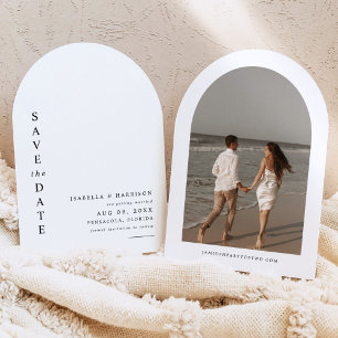 Convite Foto simples e moderna HARPER Arrancada Salvar dat