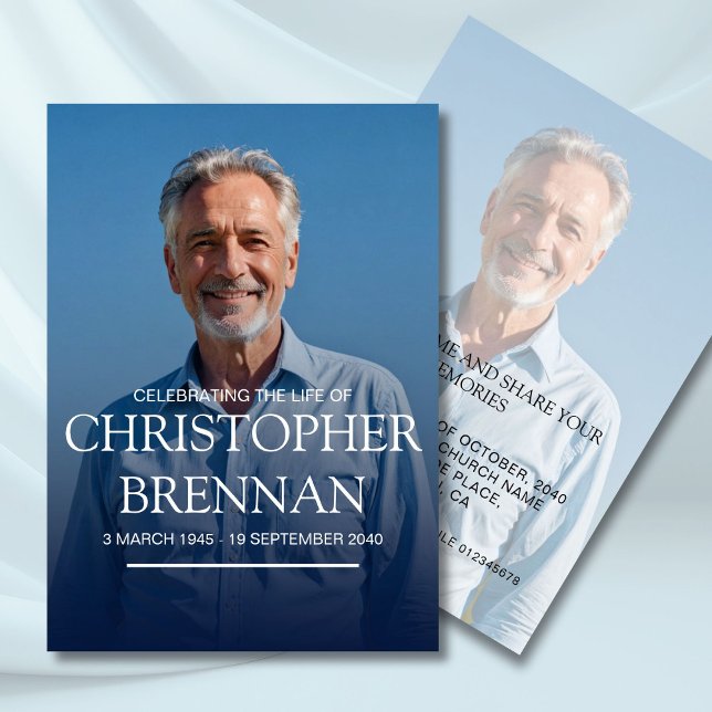 Convite Foto Simples, Felebração Memorial da Vida (Criador carregado)