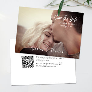 Convite Foto Simples Salvar Data QR Code Invitation