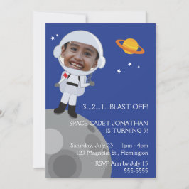 Convite Foto Templase do aniversário do explorador de