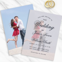 Foto Transparente Letra Elegante Casamento Moderno