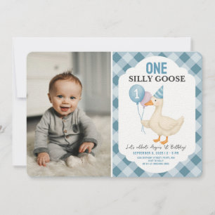 Convite Foto Um Bobo Ganha Primeiro Aniversário