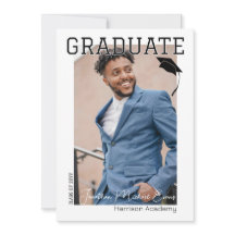 Foto vertical do Formando preto e branco