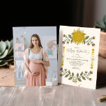 Convite Foto Vintage Chá de fraldas Botânico Celestial<br><div class="desc">Celebre o próximo pacote de alegria com nosso Vintage Celestial Chá de fraldas Invitation. A cintura celestial, entrelaçada com elementos botânicos, cria um convite que irradia charme e elegância. Matizes de Vintage deram o tom para uma celebração de eterno, convidando amigos e família a um chá de fraldas que é...</div>