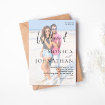 Convite Foto VS Black & W Modern Weding<br><div class="desc">Entusiasme seus convidados pelo seu belo casamento enviando seus convites para casamentos modernos,  elegantes e fotográficos VS Black & W Modern com sua fotografia e caligrafia moderna.</div>