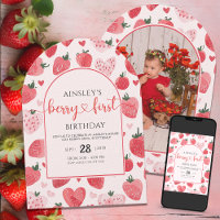 Fotografia bonita Berry Primeiro primeiro aniversa