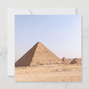 Convite Fotografia das Pirâmides de Gizé