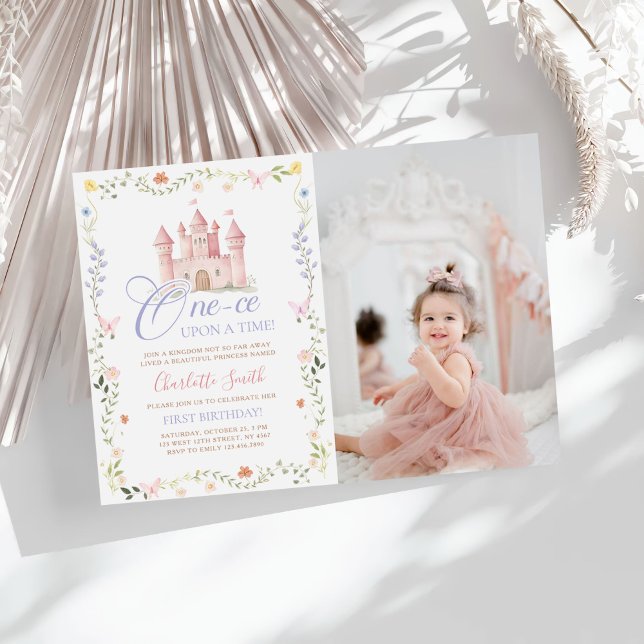 Convite Fotografia de Aniversário do Castelo da Princesa E (Criador carregado)